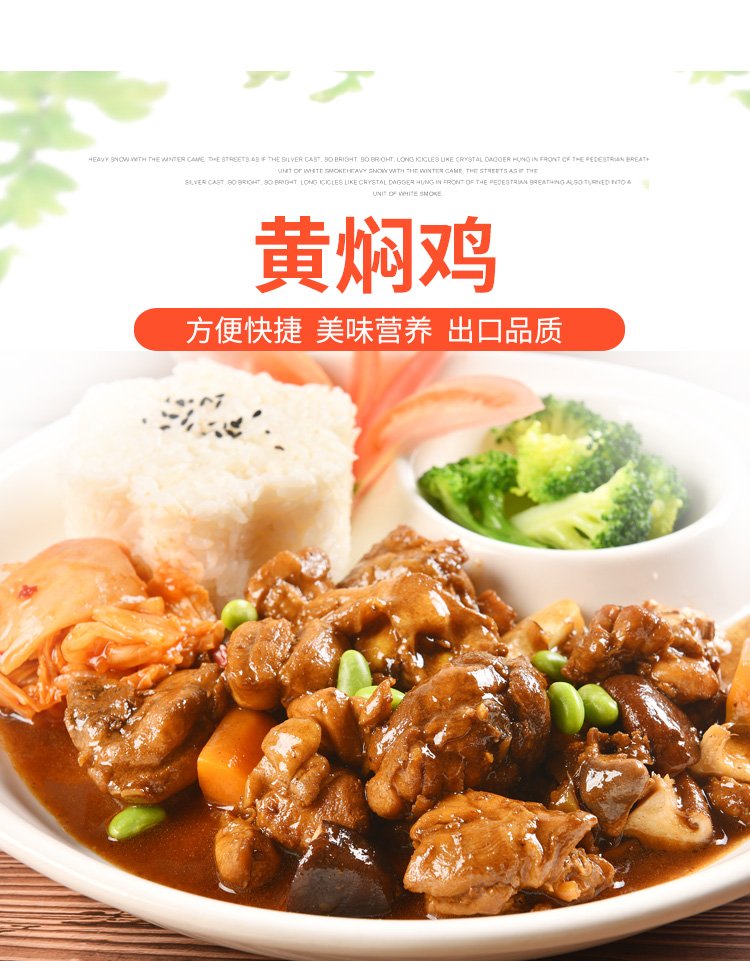 黄焖鸡料理包 速食便当预制菜 速冻成品菜 200g 夏星_6aa83a79.jpg